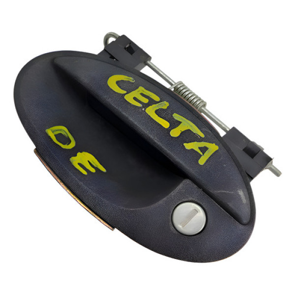 Macaneta Externa Dianteira Esquerda Celta Prisma 2007 2012 Preto Dianteira/traseira