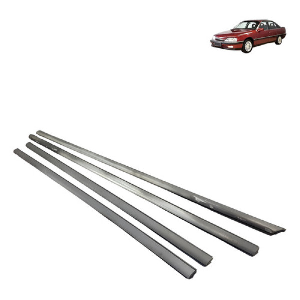 Kit Friso Vidro  Externo Chevrolet Omega 1992 1993 Preto