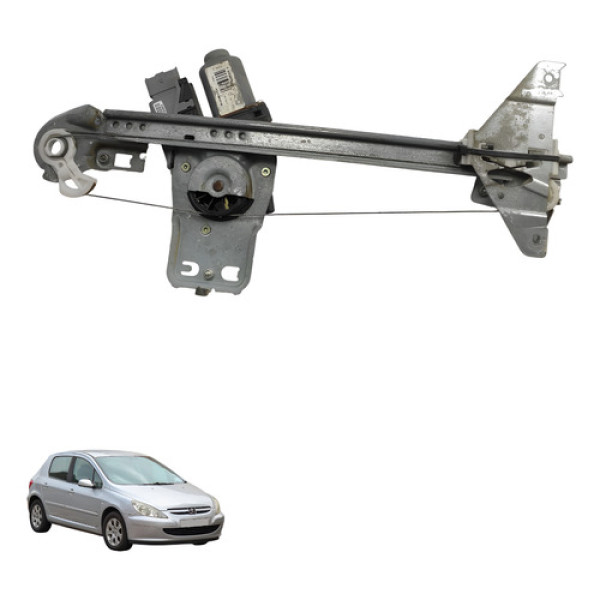 Maquina Eletrica Vidro Traseira Direita Peugeot 307 2005 200