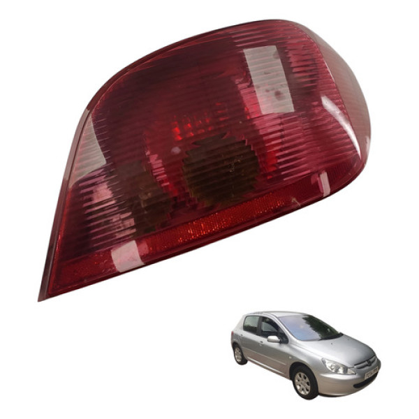 Lanterna Direita Peugeot 307 2.0 16v 2005 2006 Direito/passageiro Vermelho