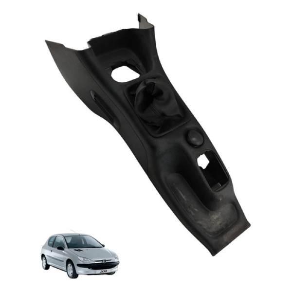Porta Copos Console Central  Peugeot 206 2006 2007 Preto