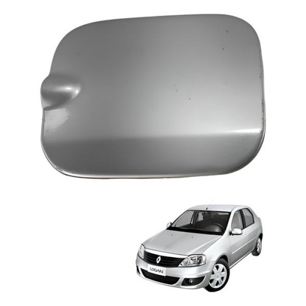 Portinhola Tampa Tanque Combustivel Duster Logan 2012 Prateado