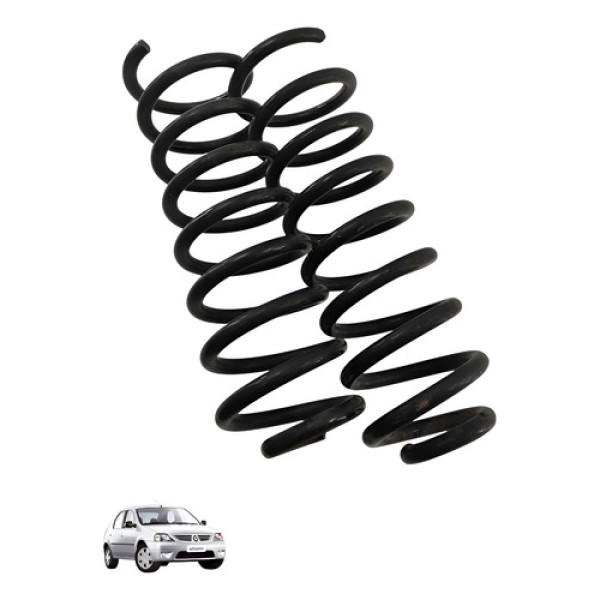 Par 2 Molas Traseira Renault Logan 1.0 16v 2010 2011