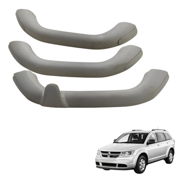 Kit Alca Teto Puta Merda Dodge Journey 2010 2021 Preto