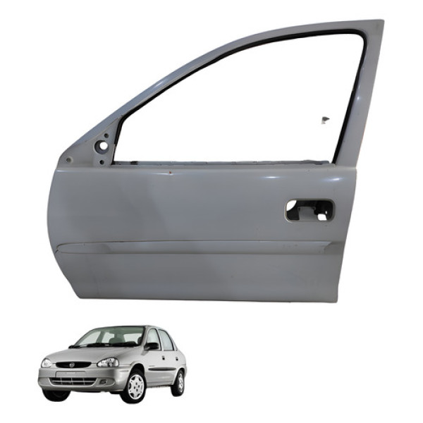 Porta Lateral Dianteira Esquerda Gm Corsa Classic 2002 Dianteira Esquerda Branco