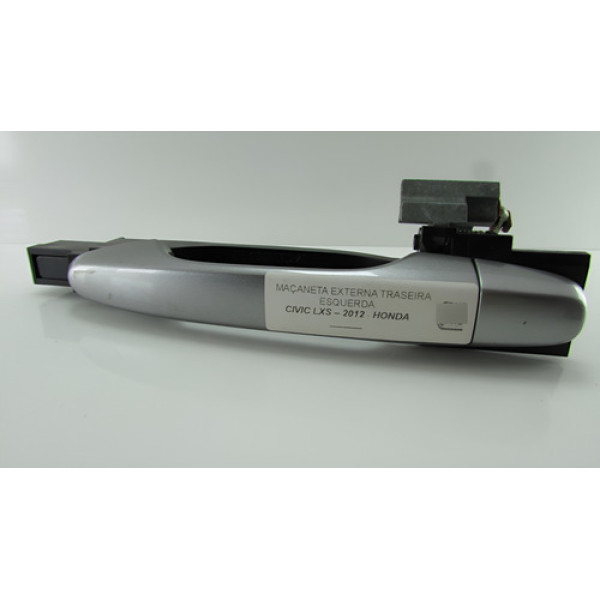 Maçaneta Externa Honda Civic 2012 Original Tras Esquerda Prateado