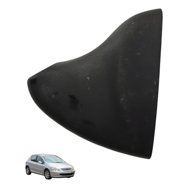 Acabamento Retrovisor Interno Peugeot 307 2.0 16v 2005 2006 Preto