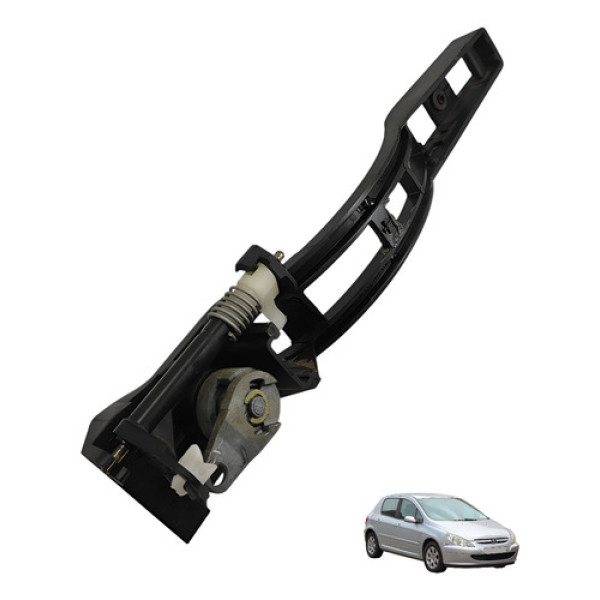 Suporte Macaneta Dianteira Esquerda Peugeot 307 2005 Preto Dianteira