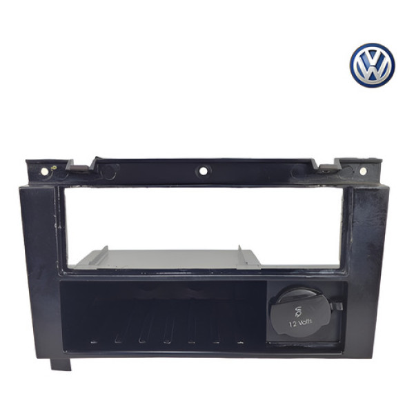 Moldura Painel Central Radio Volkswagen Gol G5 2008 2015 Preto
