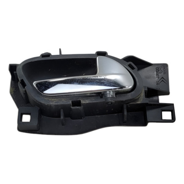 Macaneta Interna Dianteira Direita Peugeot 407 2008 Preto Dianteira