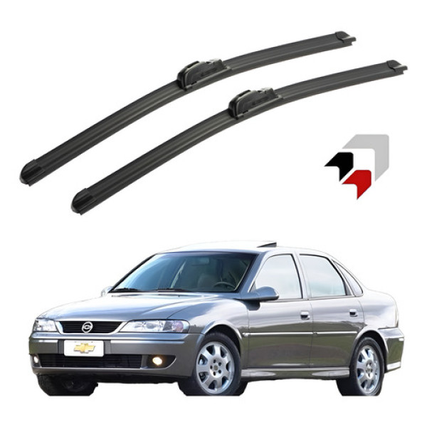 Jogo Palheta Limpador Parabrisa Silicone Chevrolet Vectra Preto