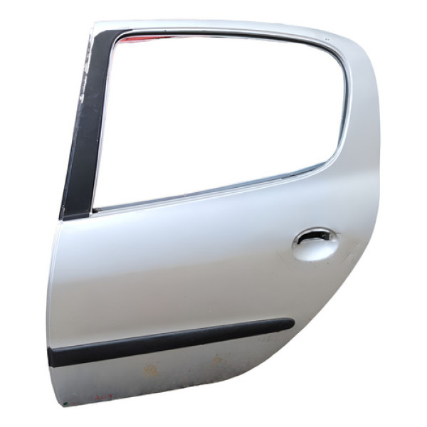 Porta Lateral Traseira Esquerda Peugeot 207 2002 2005 Traseira Esquerda Cinza