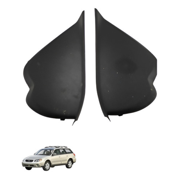Par Acabamento Painel Lateral Subaru Outback 2006 Preto