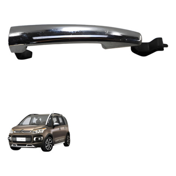 Macaneta Externa Traseira Direita Aircross 2011 2016 Cromado Dianteira/traseira