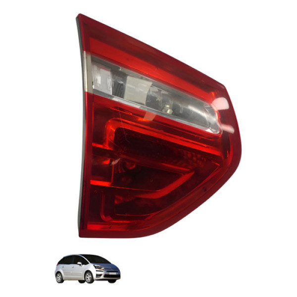 Lanterna Traseira Tampa Esquerdo Citroen C4 Picasso 2010 Esquerdo/motorista Vermelho