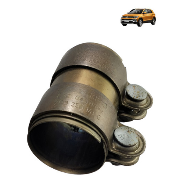 Bracadeira Dupla Volksvagen Tcross 2021 2022 Preto