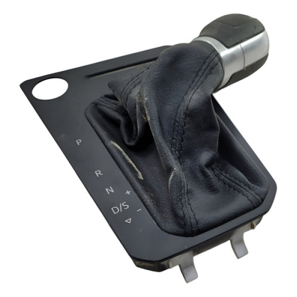 Moldura Manopla Cambio Volkswagen Virtus 2018 2021 Fosco Preto