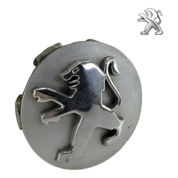 Calota Miolo Central Roda Peugeot 206 2001 2009 Prateado