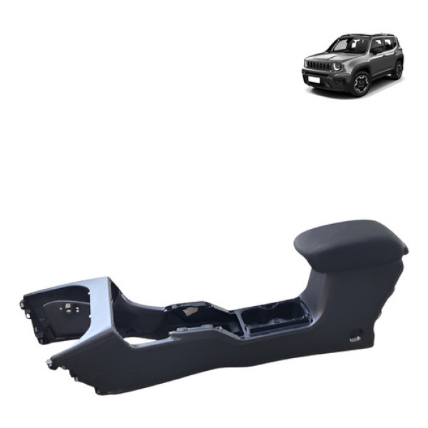 Encosto Apoio Braco Console Jeep Renegade 2015 2020 Preto