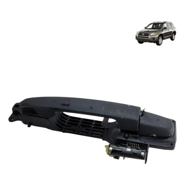 Macaneta Puxador Porta Interior Toyota Rav4 2010 2012 Preto Dianteira/traseira