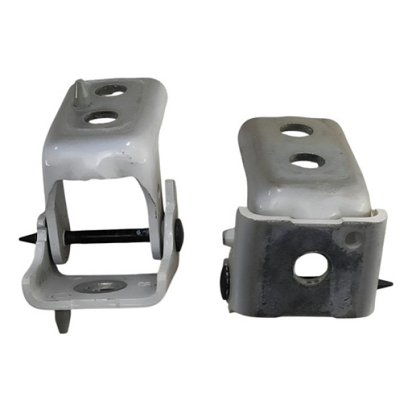 Par Dobradica Porta Traseira Direita 2008 Peugeot  2016 Dianteira Direita Branco