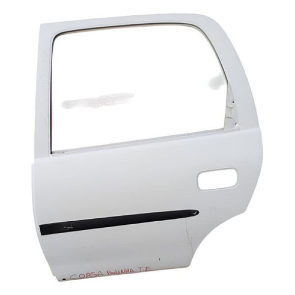 Porta Lateral Traseiro Esquerdo Chevrolet Corsa 2005 Traseira Esquerdo Branco