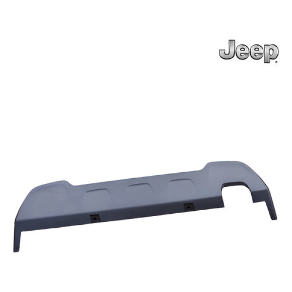 Aplique Spoiler Parachoque Traseira Jeep Renegade 2015 2020 Preto