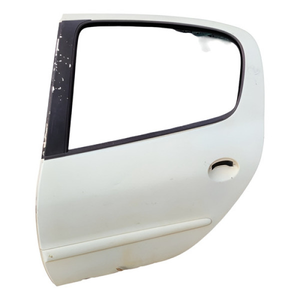 Porta Traseira Esquerda Peugeot 208 Hatch 2009 2012 Traseira Esquerda Branco