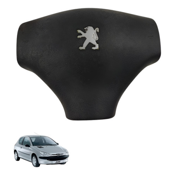 Capa Volante Moldura Peugeot 206  1.0 16v 2006 2007 Preto