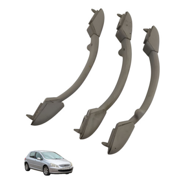 Kit Jogo Alca Teto Puxador Peugeot 307 2005 2006