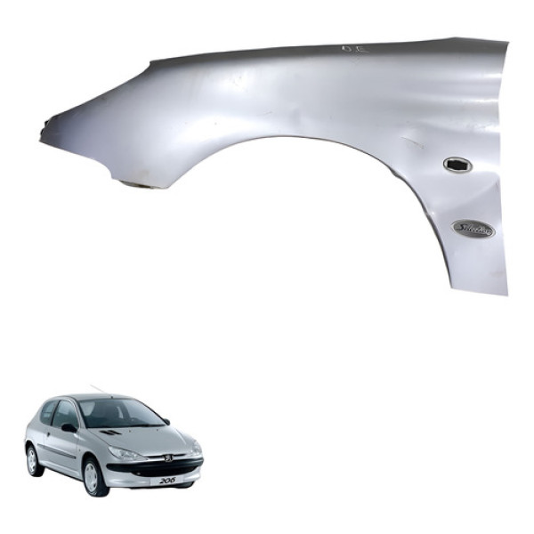 Paralama Dianteiro Esquerdo Peugeot 206  2006 2007
