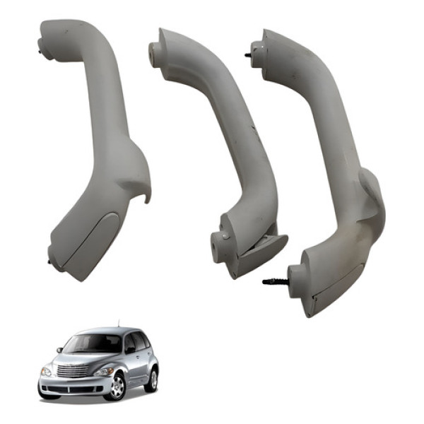 Kit Alca Teto Puta Merda Chrysler Pt Cruiser 2008 Preto