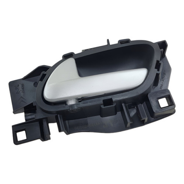 Macaneta Interna Porta Traseira Esquerda Peugeot 208 2013 Preto Traseira