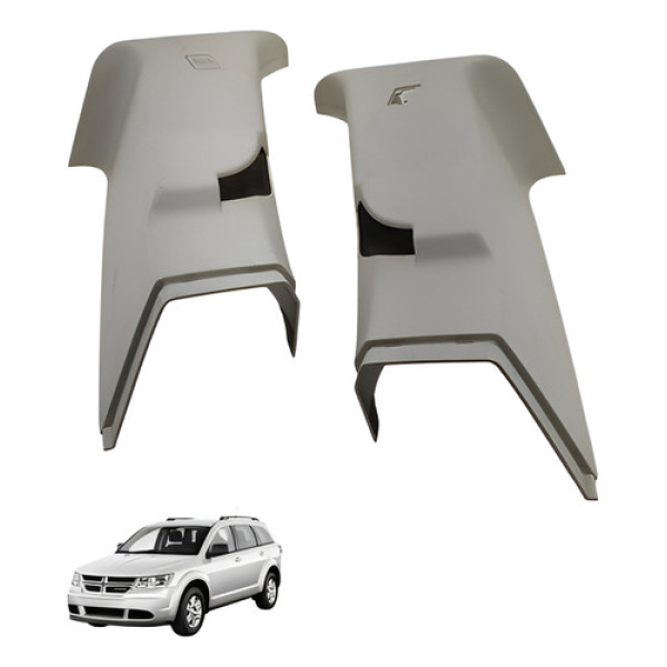 Par Acabamento Coluna Traseira Journey 2010 2011 Bege