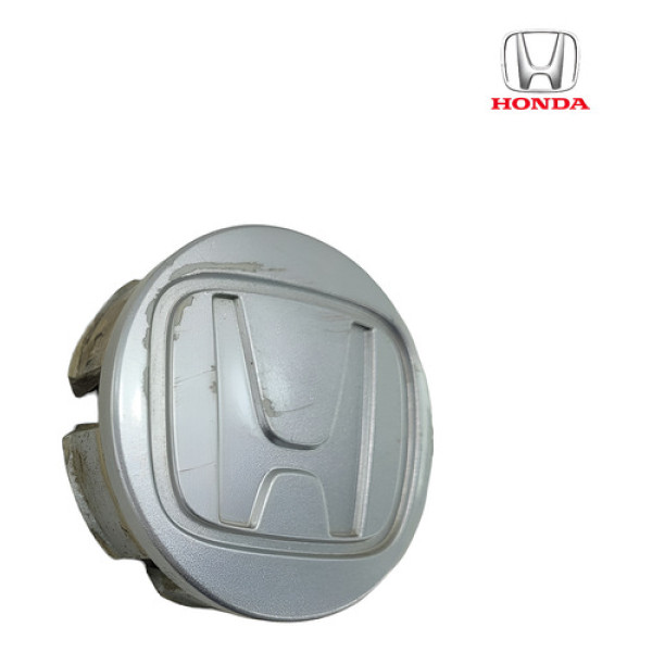 Calota Miolo Central Roda Honda Fit 2015 2017 Prateado