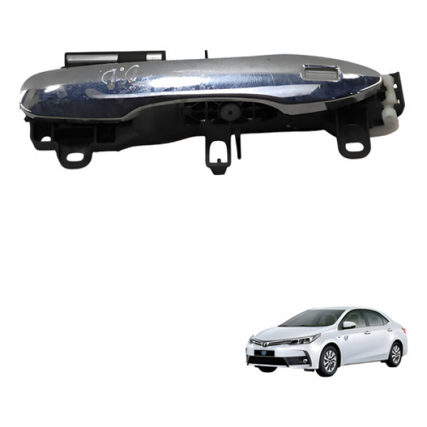 Macaneta Externa Dianteira Direita Toyota Corolla 2020 2022 Prateado Dianteira/traseira