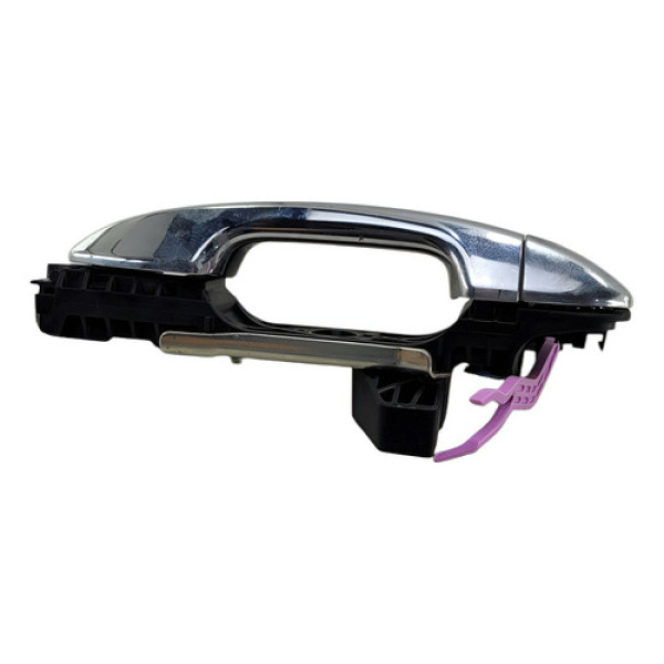 Macaneta Externa Traseira Esquerda Hilux 2009 2015 Prateado Traseira