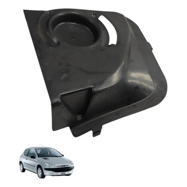 Acabamento Moldura Amortecedor Esquerdo Peugeot 206 2006 Preto