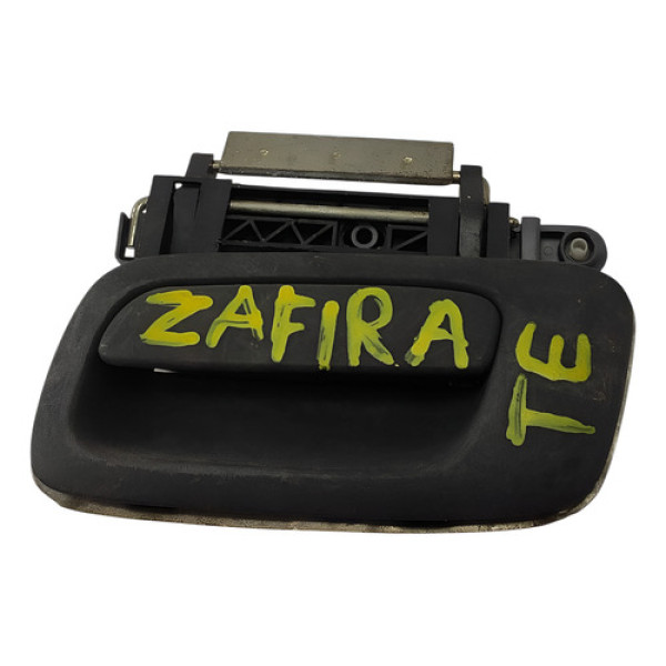 Macaneta Externa Porta Traseira Esquerda Zafira 2007 Preto Traseira