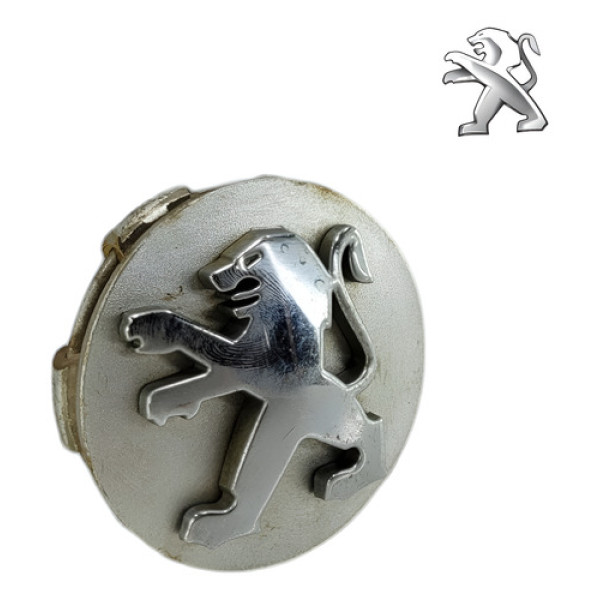  Calota Miolo Central Roda Peugeot 206 2001 2009 Prateado