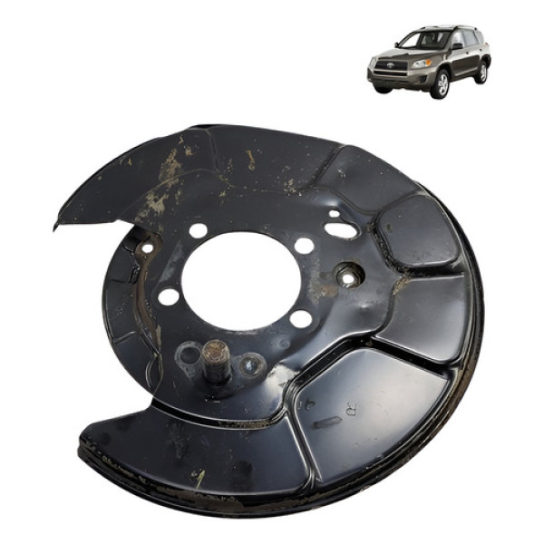 Defletor Espelho Disco Dianteiro Direito  Rav4 2008 2009 Preto