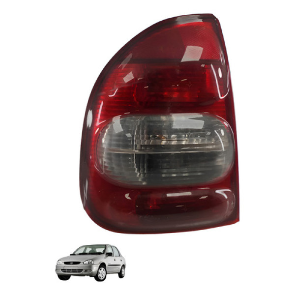 Lanterna Bolha Traseira Esquerda Gm Corsa 1998 2006 Esquerdo/motorista Vermelho