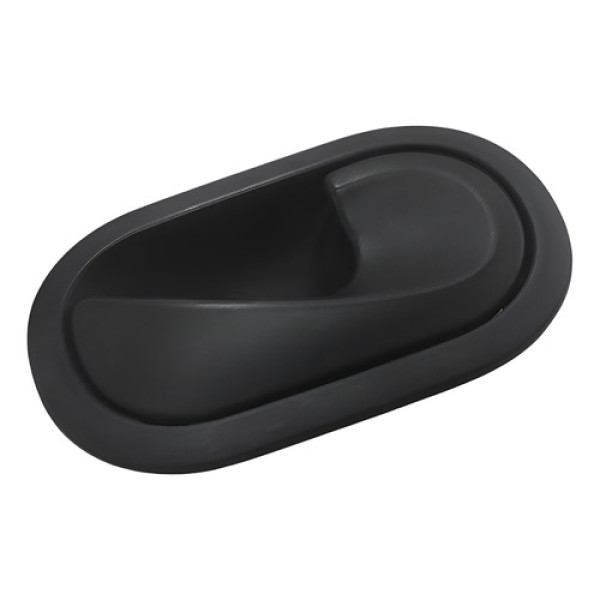 Macaneta Interna Porta Dianteira Direita Renault Megane 2006 Preto Traseira