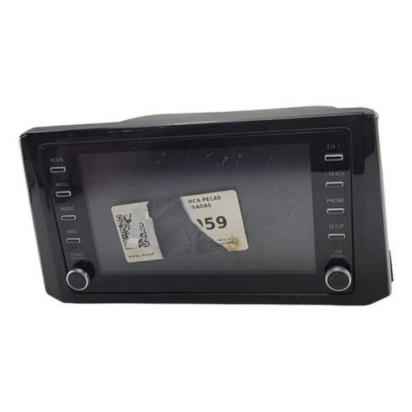 Central Multimidia  Toyota Corolla Cross 2021 2022 Detalhe Preto
