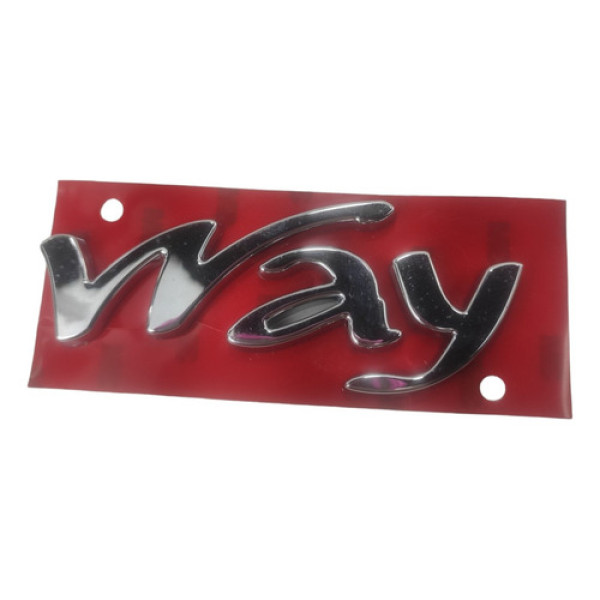 Emblema Sigla Tampa Traseira Way Fiat Uno Palio 2004 2017