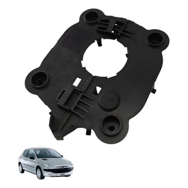 Moldura Cobertura Painel Peugeot 206 2006 2007 Preto Listras