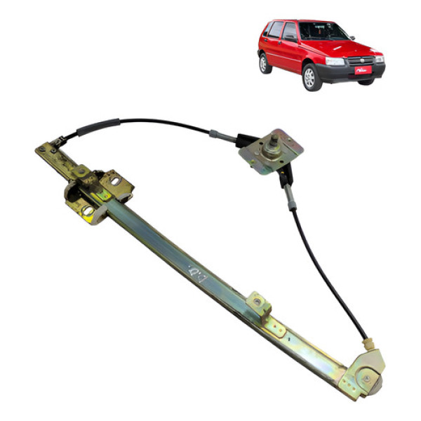 Maquina Vidro Dianteiro Manual Fiat Uno Fire 2005 2008