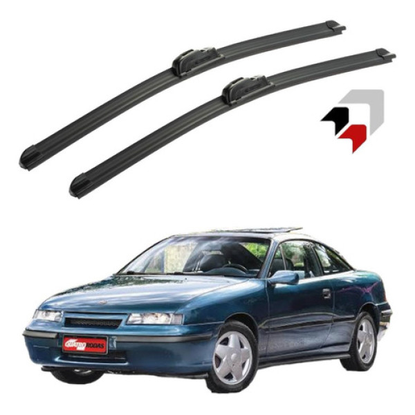 Jogo Palheta Siliconada Limpador Parabrisa Chevrolet Calibra Preto