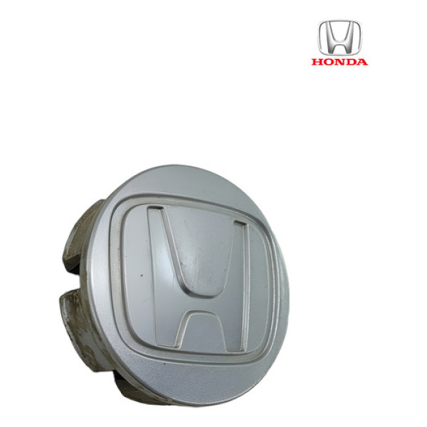 Calota Miolo Central Roda Honda Fit 2015 2017 Prateado