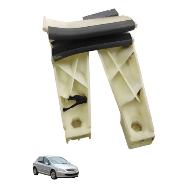 Trilho Guia Vidro Traseiro Esquerdo Peugeot 307 2005 2006 Branco